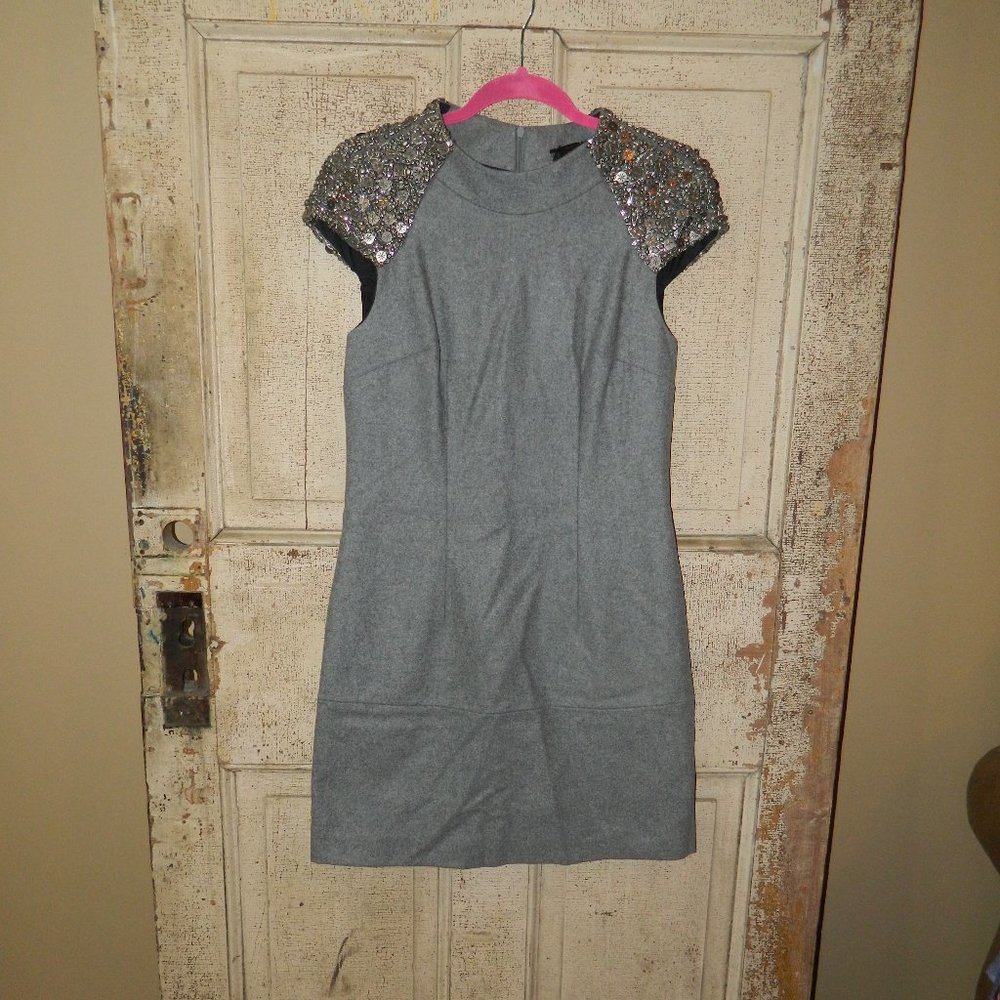 Poleci Embellished Shoulder Sheath Dress (AA-32)